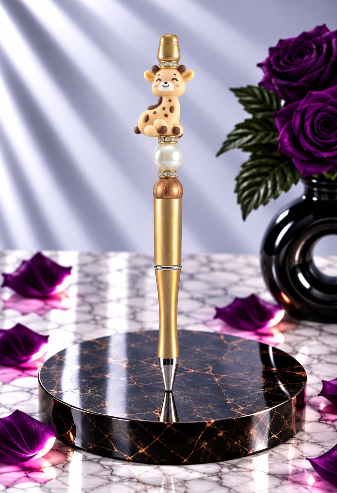 Stylo marron "Girafe"