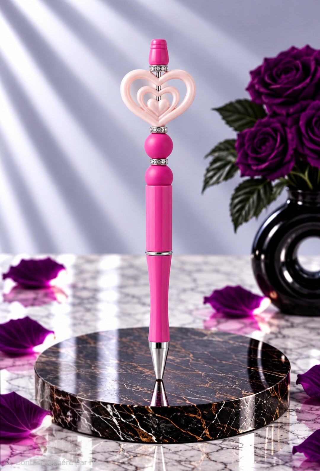 Stylo Rose "Coeur"