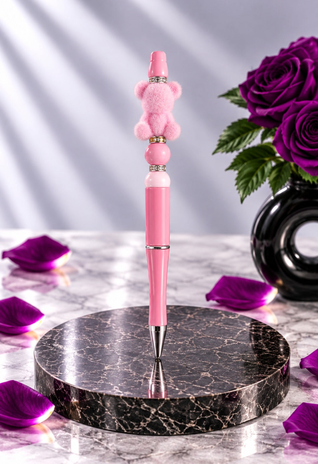 Stylo Rose "Nounours"