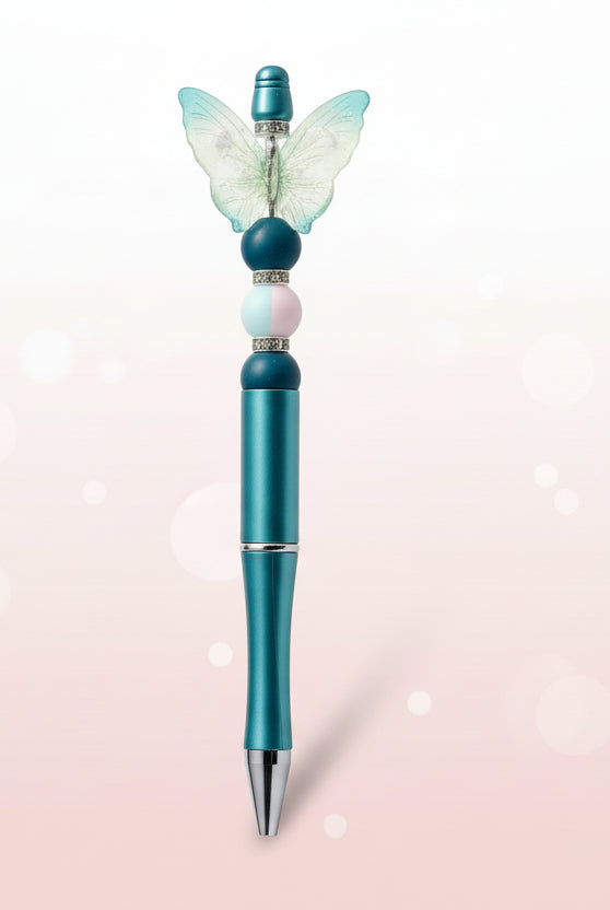 Stylo Vert "Papillon"