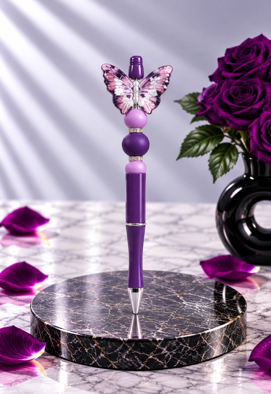 Stylo Violet "Papillon"