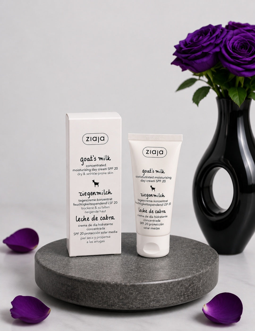 Crème de jour protectrice SPF 20 au lait de chèvre (Lisse, hydrate et adoucit)