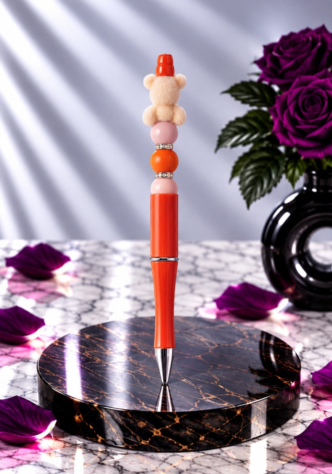 Stylo Orange "Nounours"