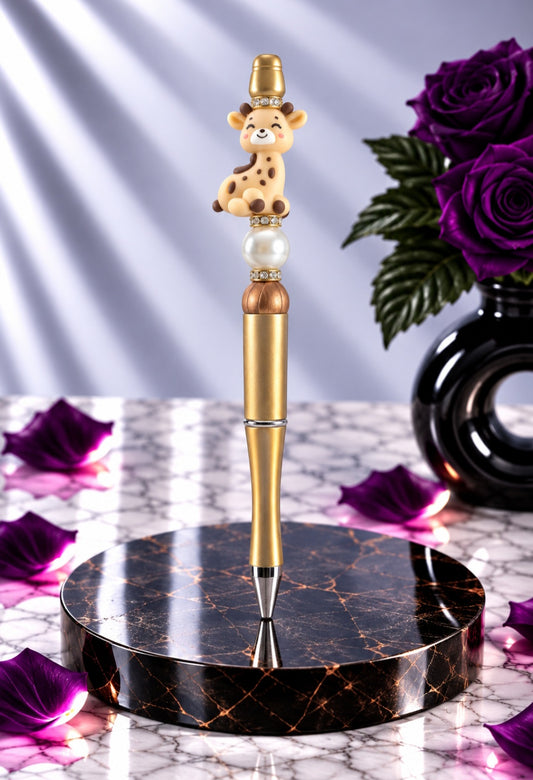Stylo marron "Girafe"