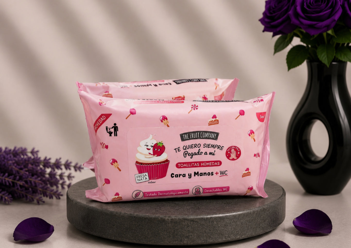Lingettes "Fraise Chantilly"