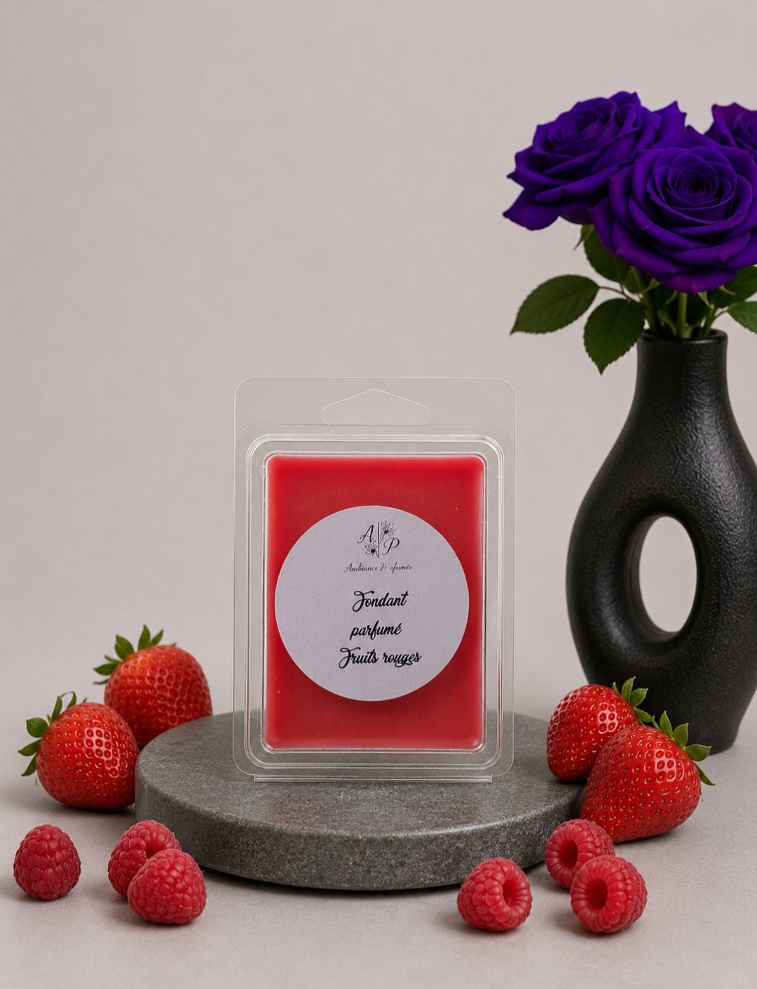 Fondant parfumé Clamshell "Fruits rouges" 60g