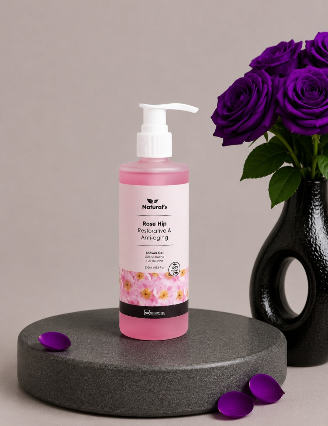 Gel douche à la rose