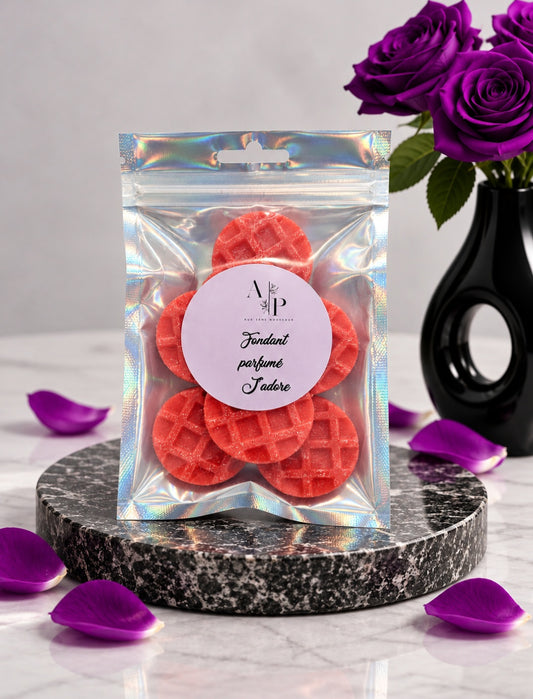 Lot de 7 fondant parfumé "j'adore"  50g