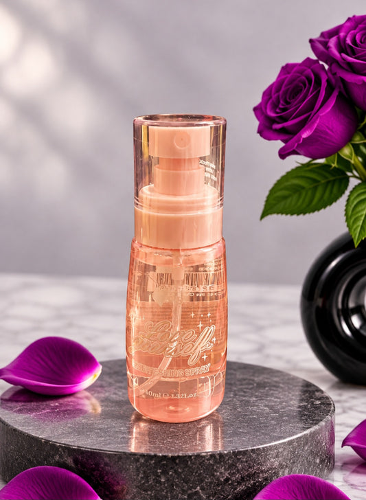 Spray fixateur à l'eau de rose