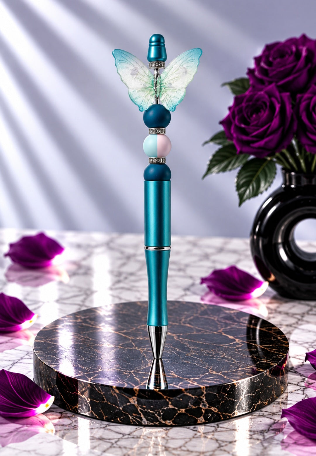 Stylo Vert "Papillon"