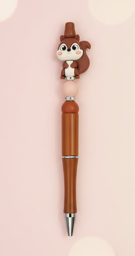 Stylo marron "Ecureuil"