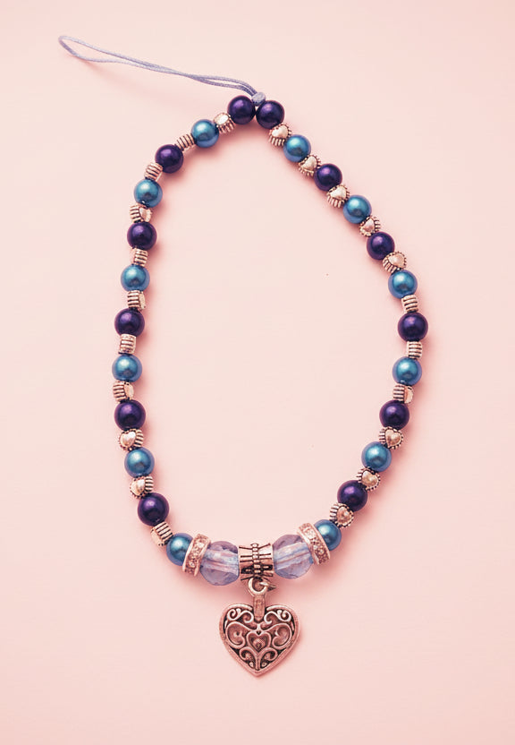 Bijoux de téléphone Coeur argenté