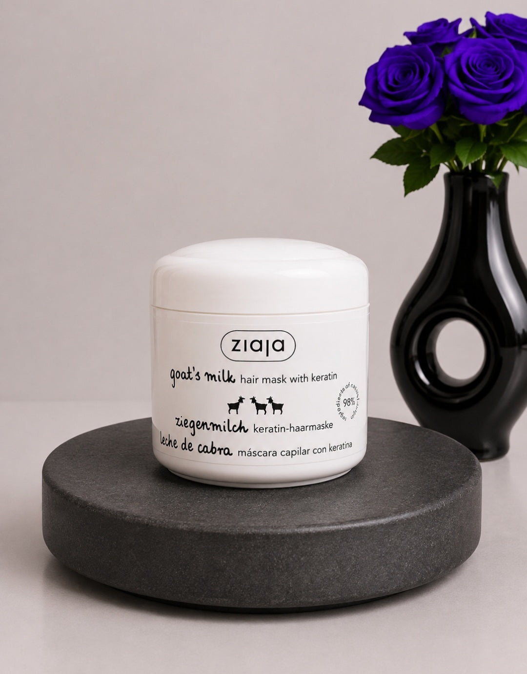 Masque capillaire au lait de chèvre et à la kératine