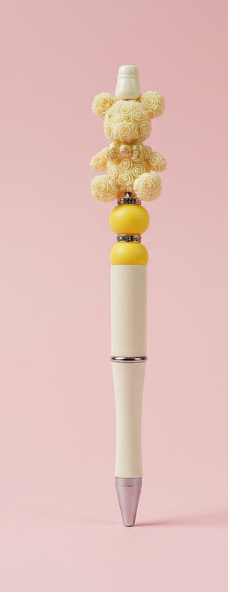 Stylo Jaune "Ourson"