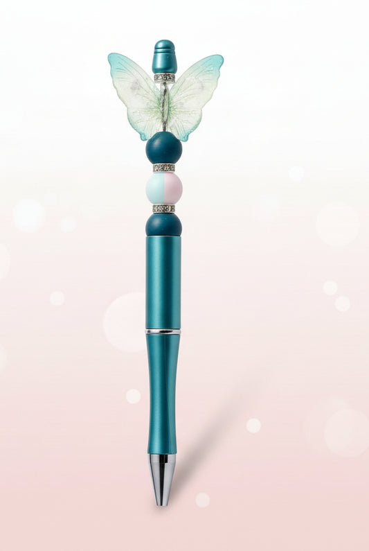 Stylo Vert "Papillon"