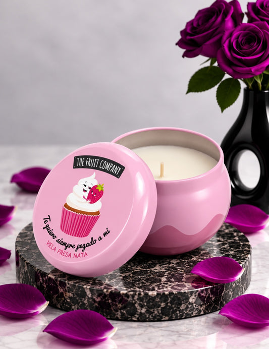 Bougie parfumée "Fraise chantilly"