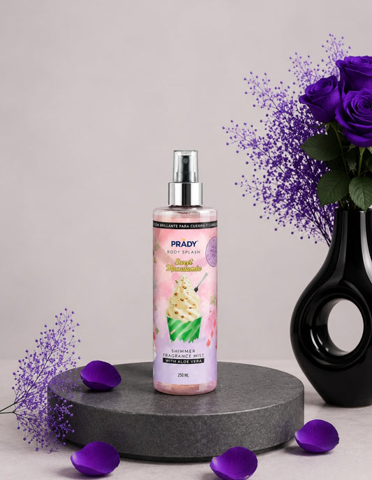 Brume parfumée pailletée "Sweet macadamia"