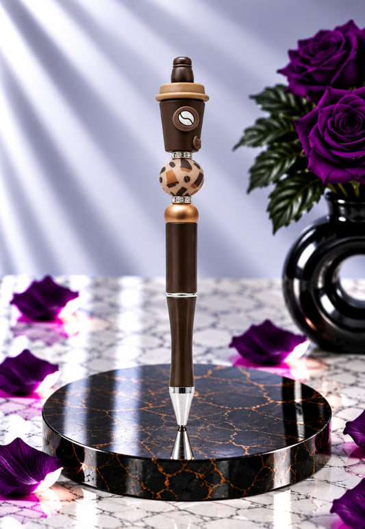Stylo marron "Coffee"