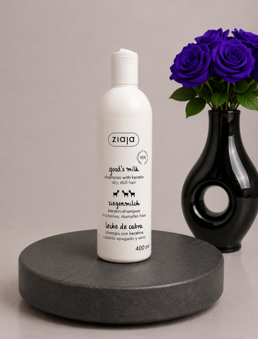 Shampooing fortifiant au lait de chèvre et à la kératine