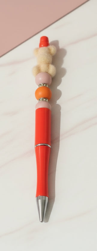 Stylo Orange "Nounours"